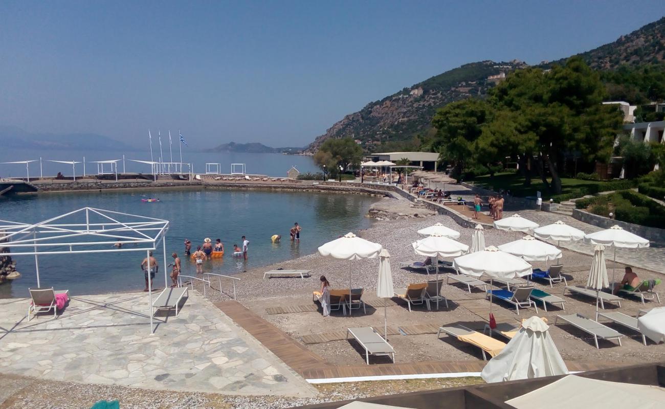 Poseidon Resort beach'in fotoğrafı gri ince çakıl taş yüzey ile