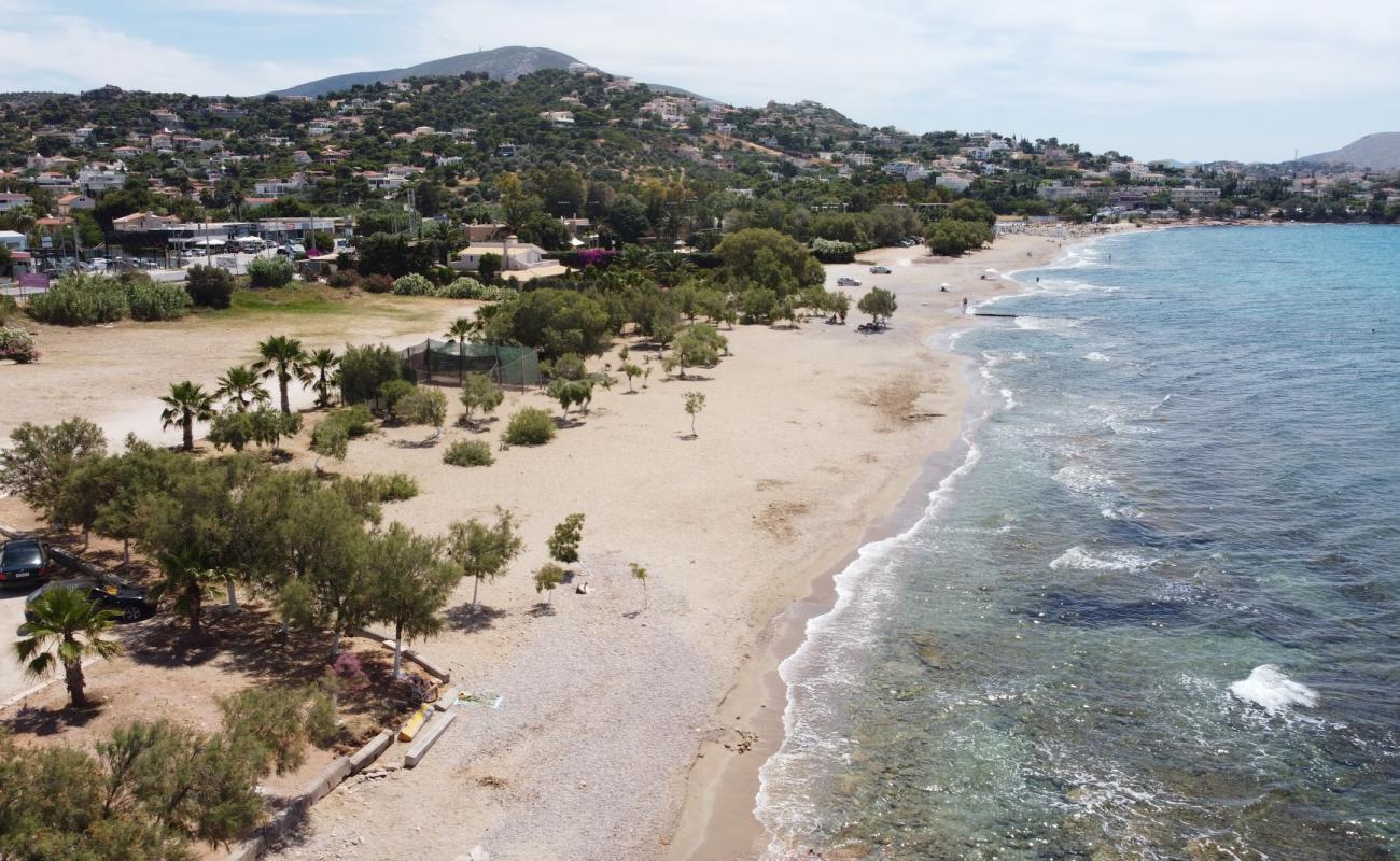 Apeiranthou beach'in fotoğrafı açık bej kum yüzey ile