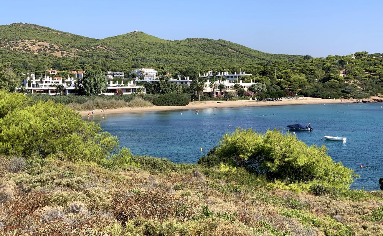 Asimaki beach'in fotoğrafı kahverengi kum yüzey ile