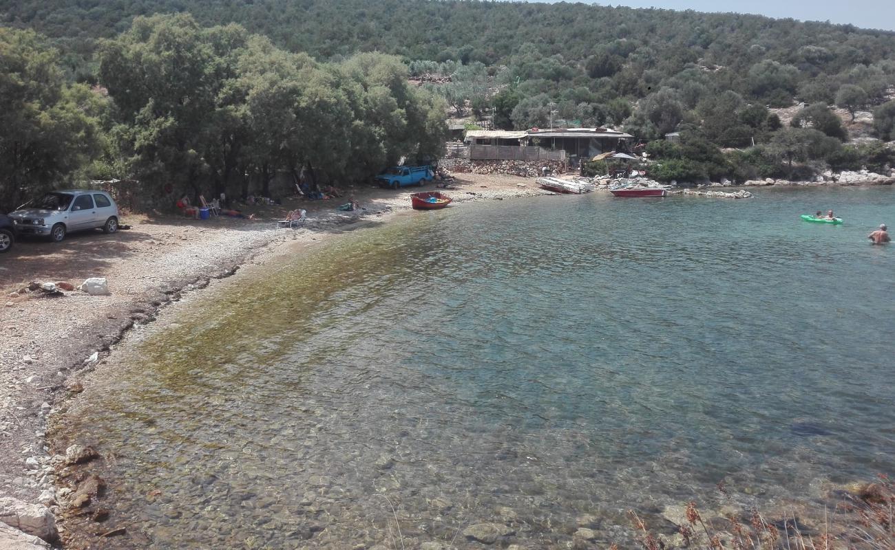 Limnionas beach'in fotoğrafı taşlar yüzey ile