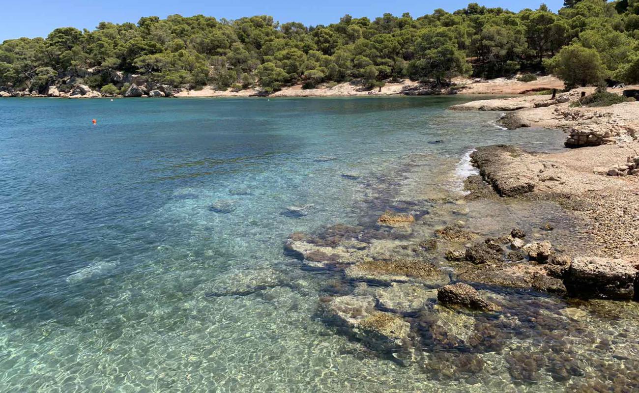 Paralia Zogerias II'in fotoğrafı bej kum ve kayalar yüzey ile