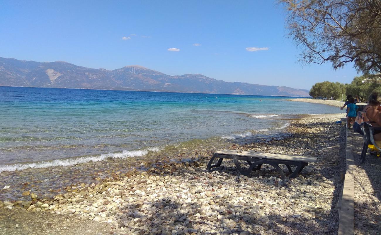 Pefka beach'in fotoğrafı kayalık arazi yüzey ile
