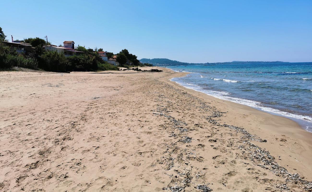 Agios Ilias beach'in fotoğrafı parlak ince kum yüzey ile