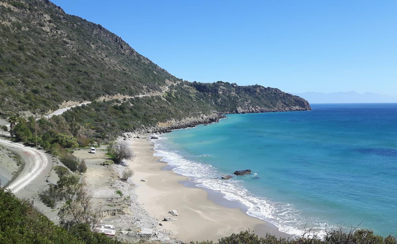 Kalamaki beach'in fotoğrafı açık bej kum yüzey ile