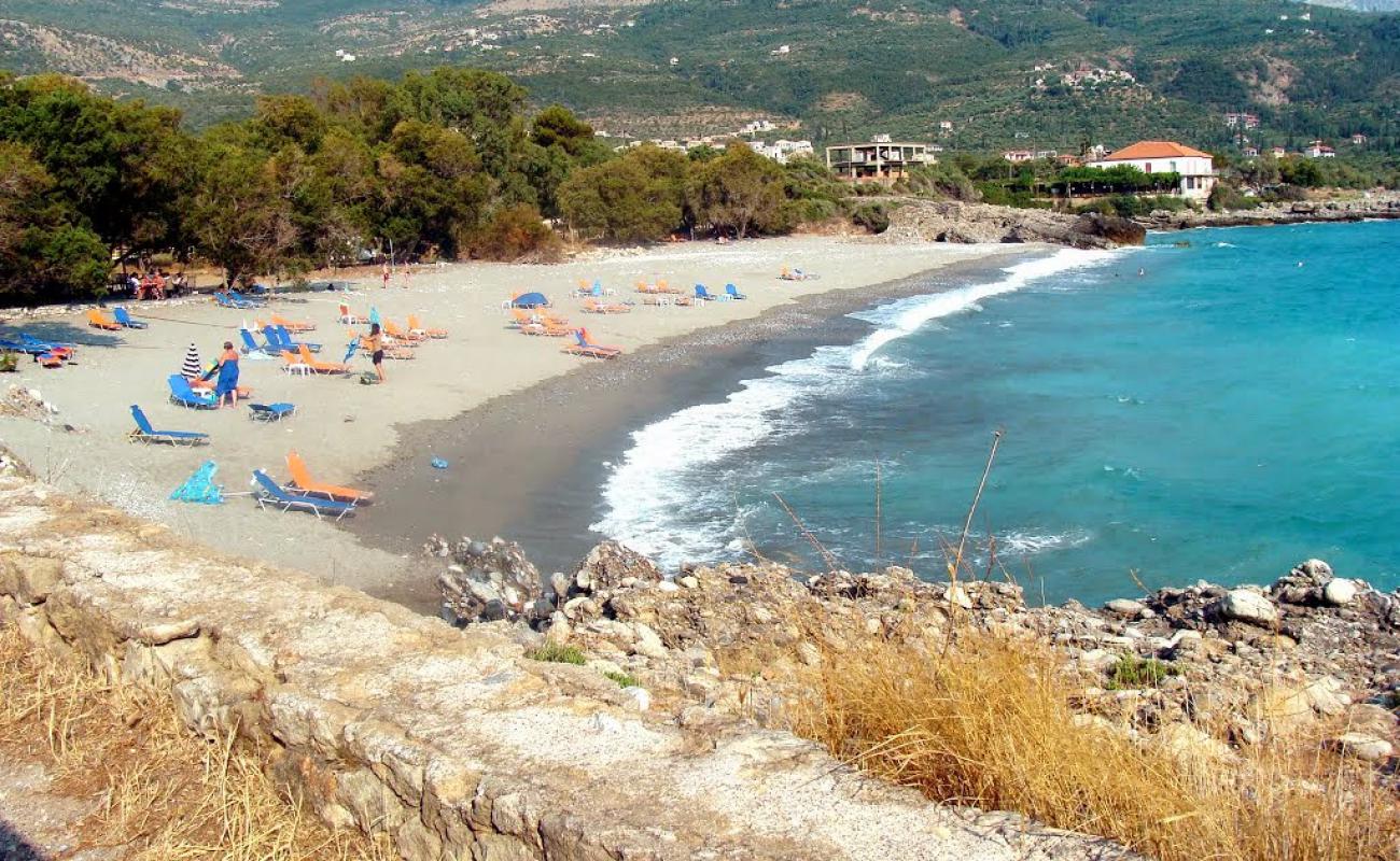 Pantazi beach'in fotoğrafı gri kum yüzey ile