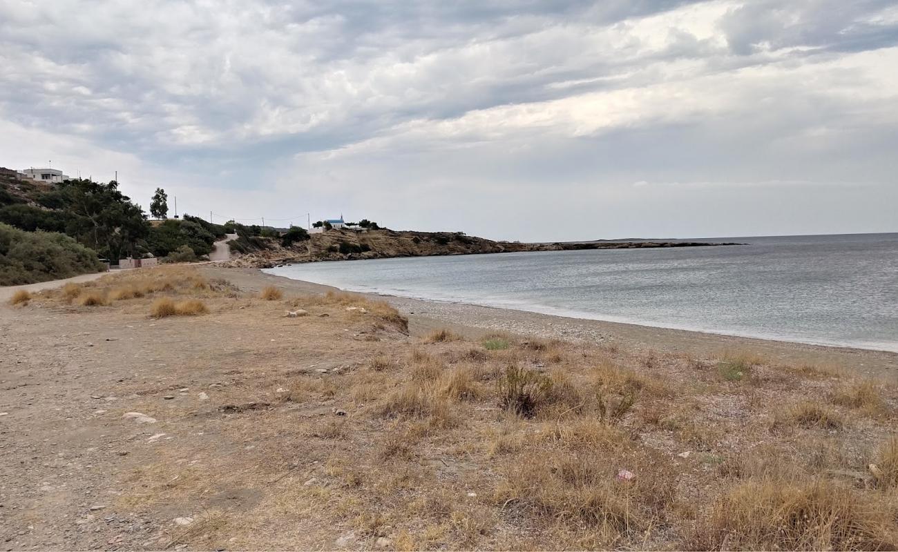 Harakia beach'in fotoğrafı parlak kum yüzey ile