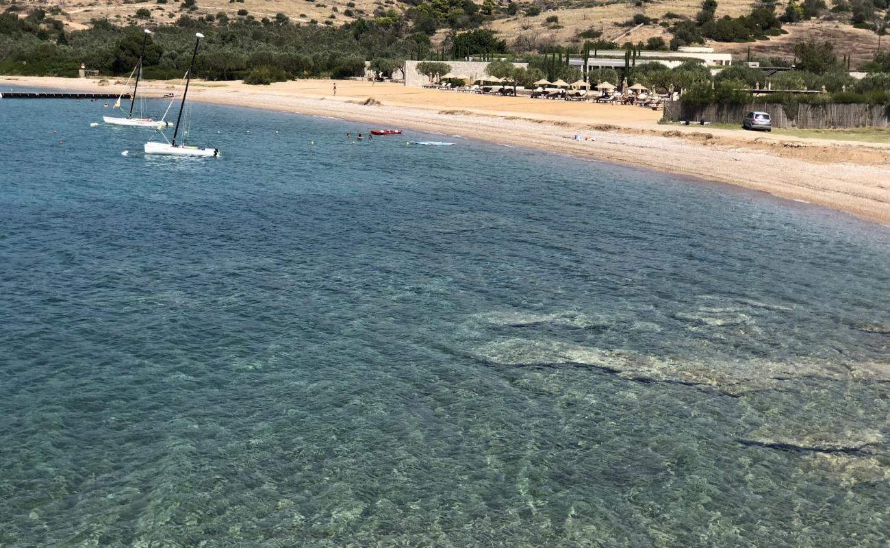 Paralia Korakia'in fotoğrafı açık bej kum yüzey ile