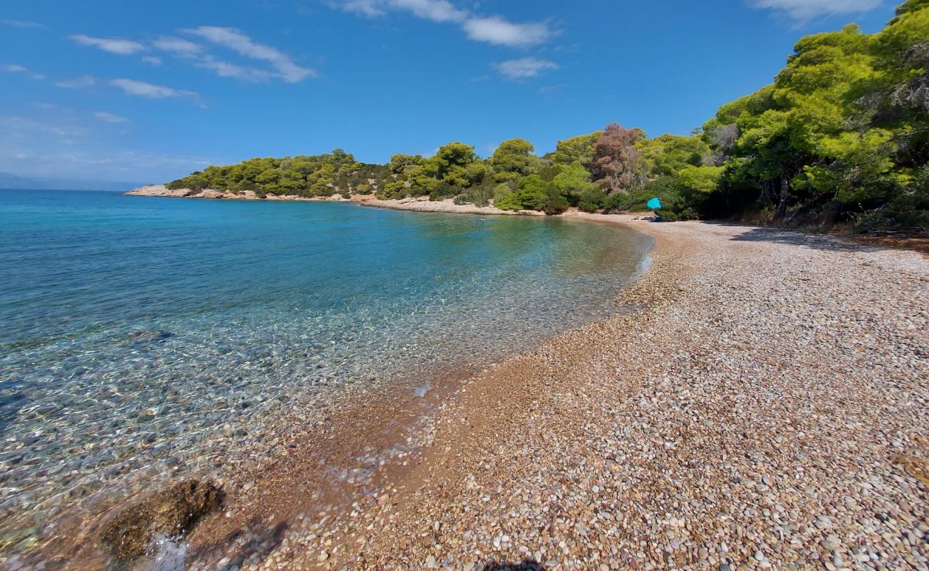 Triantafyllou beach'in fotoğrafı küçük bej çakıl yüzey ile