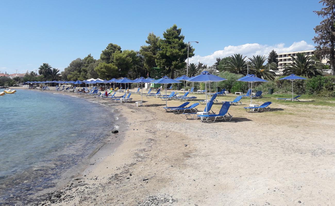 Paralia Porto Cheli II'in fotoğrafı açık bej kum yüzey ile