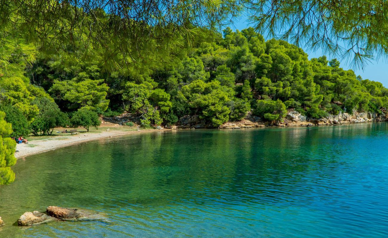 Kalamaki beach'in fotoğrafı bej kum ve çakıl yüzey ile