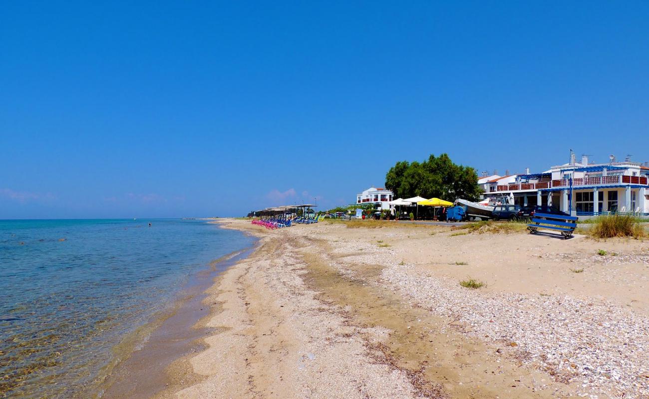 Sozopolis beach'in fotoğrafı açık bej kum yüzey ile