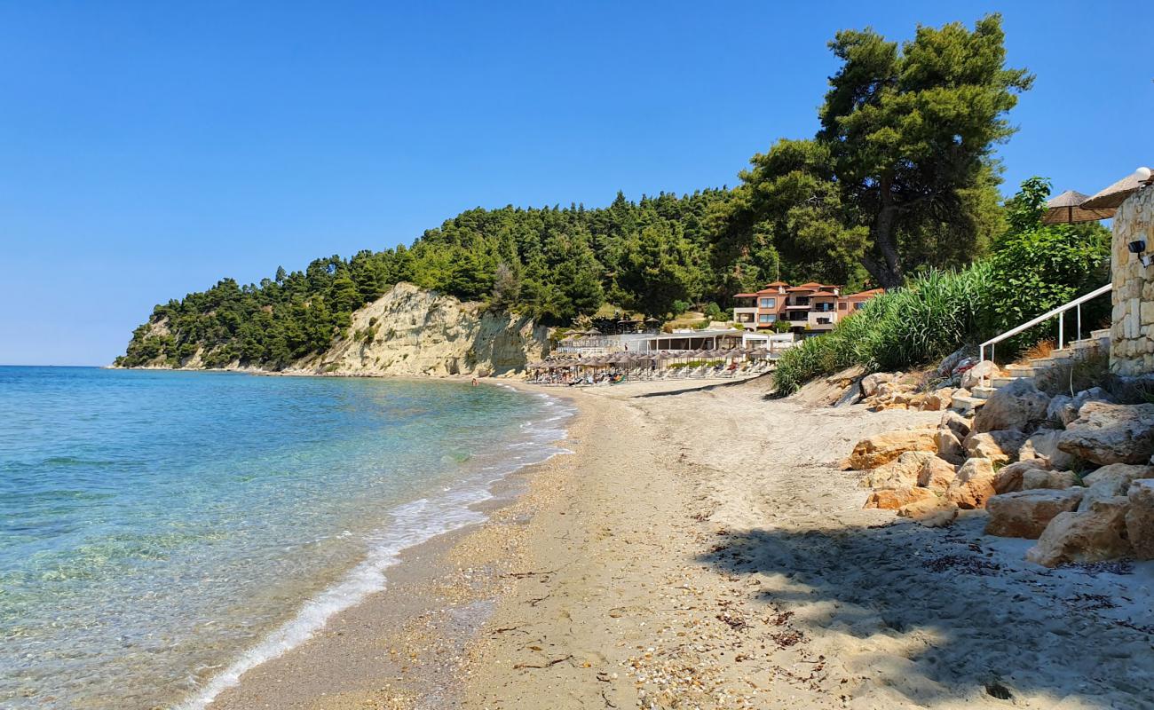 Elani beach'in fotoğrafı parlak kum yüzey ile