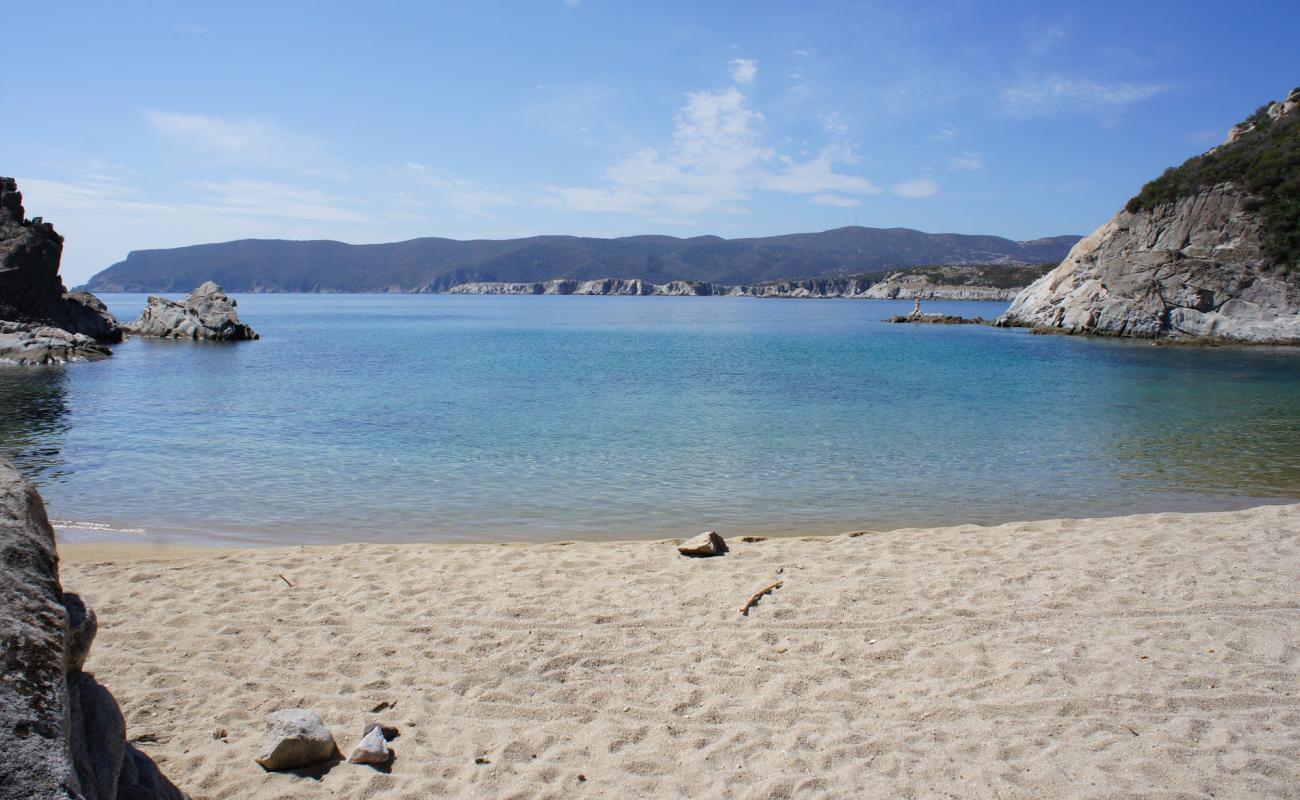 Paralia Klimataria'in fotoğrafı açık bej kum yüzey ile