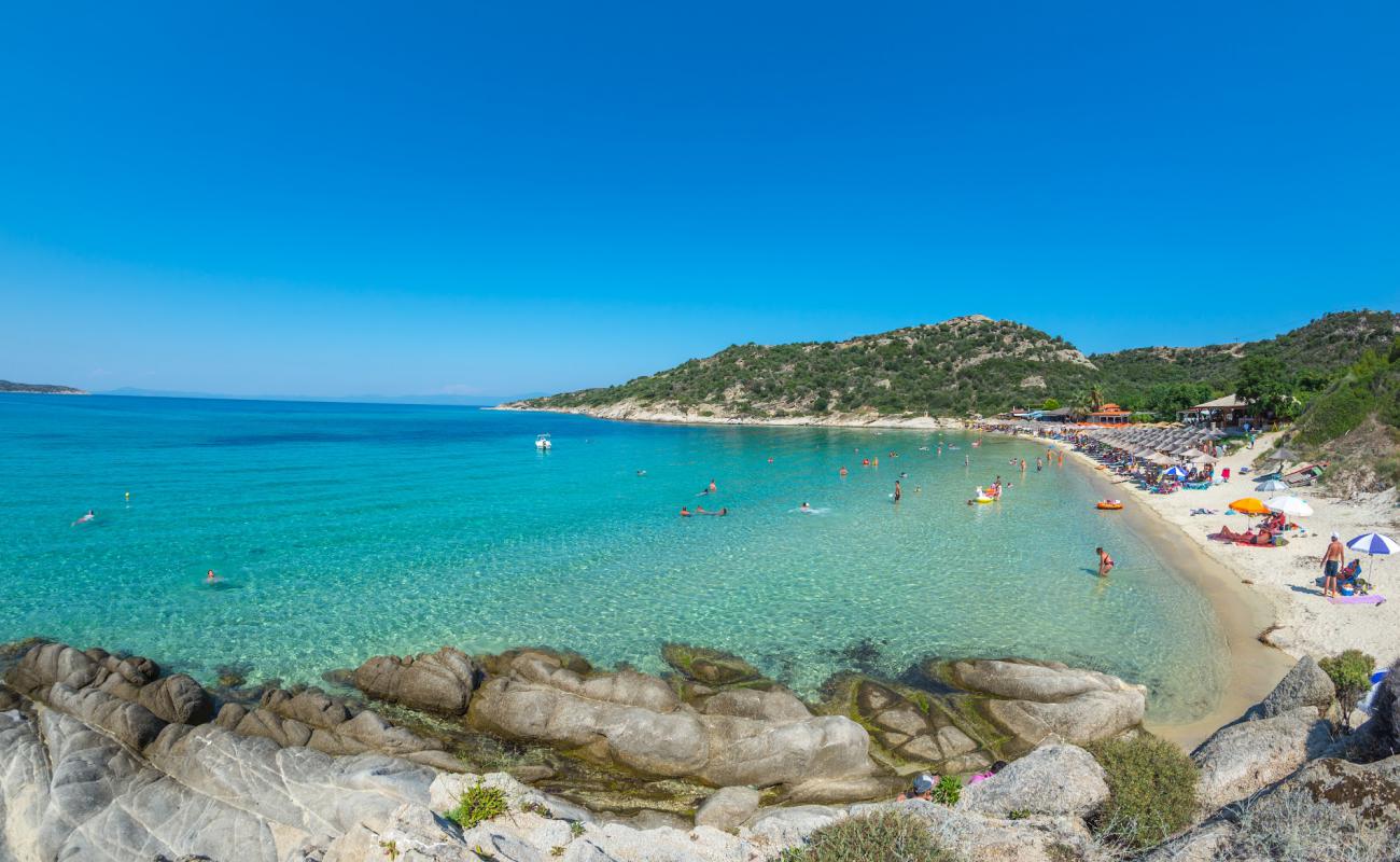 Klimataria beach'in fotoğrafı i̇nce bej kum yüzey ile