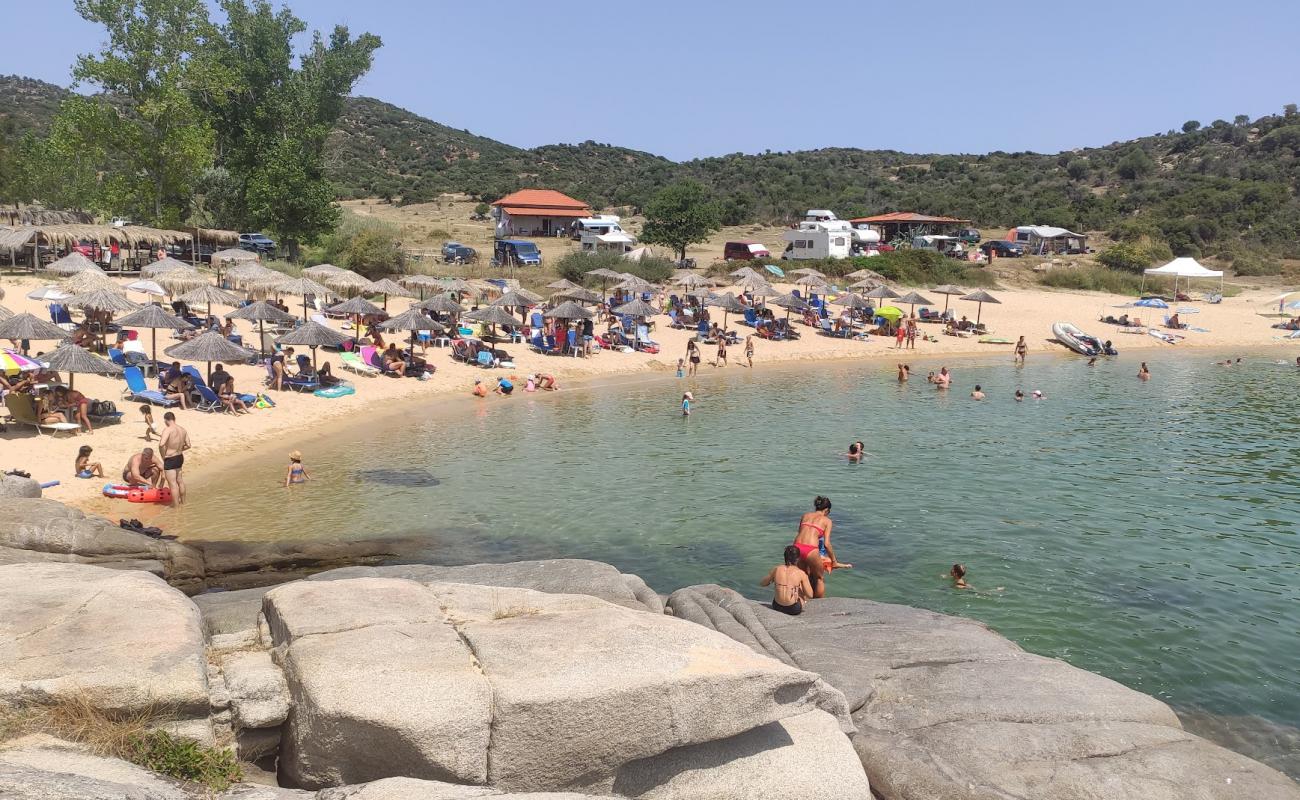 Agridia Beach'in fotoğrafı parlak ince kum yüzey ile