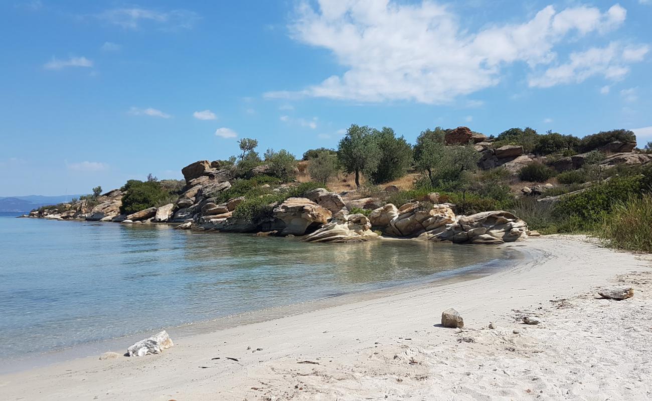 Latoura beach'in fotoğrafı parlak kum yüzey ile