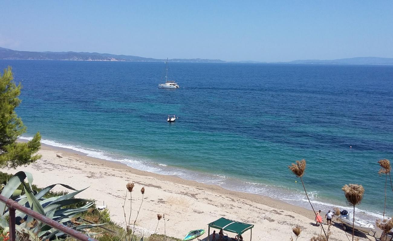 Paralia Ag. Nikolaos'in fotoğrafı çakıl ile kum yüzey ile