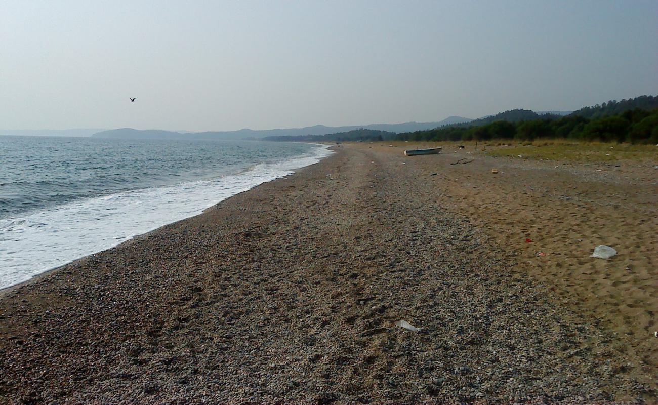 Kakoudia Beach II'in fotoğrafı kahverengi kum yüzey ile