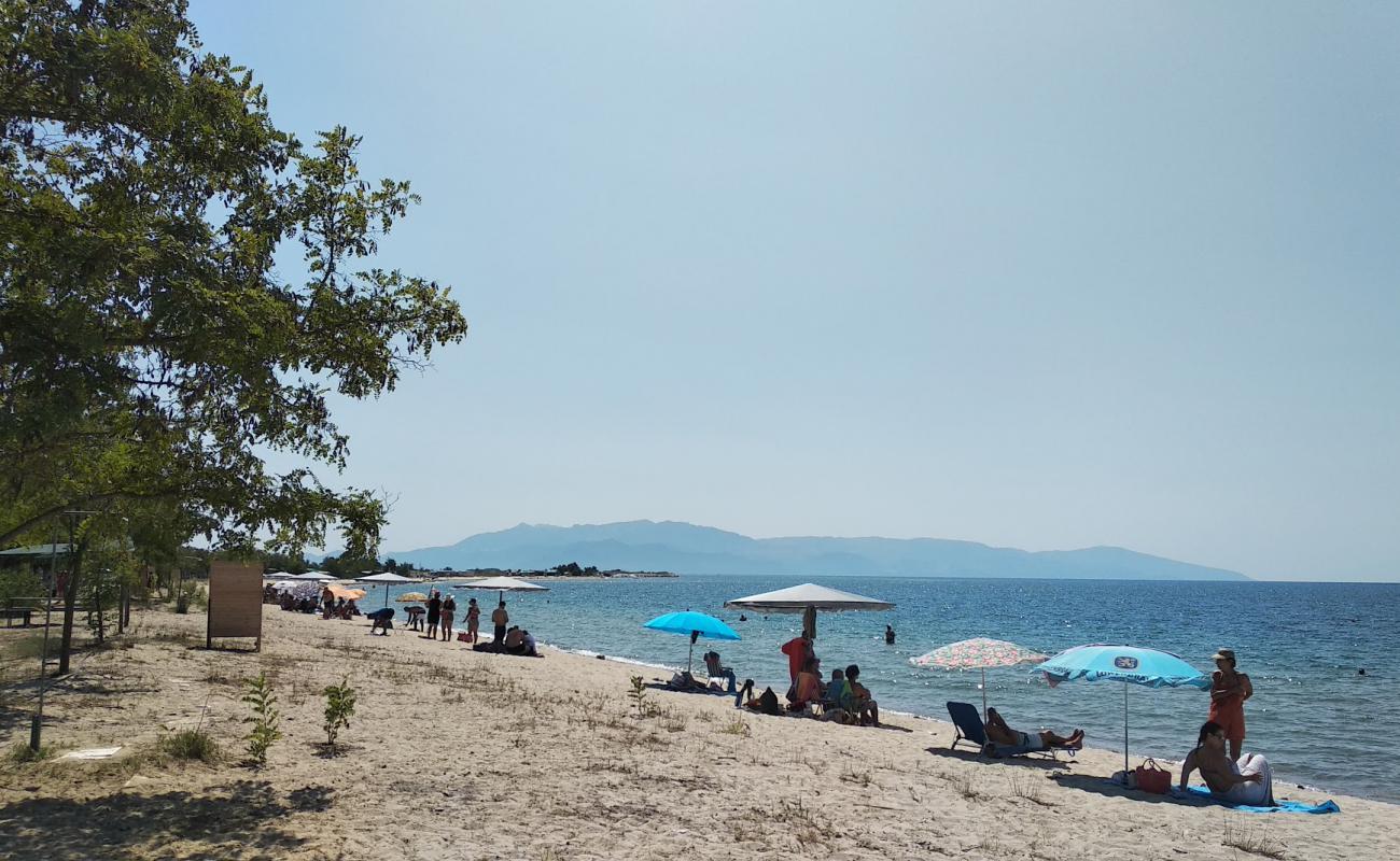 Timari beach'in fotoğrafı beyaz kum yüzey ile