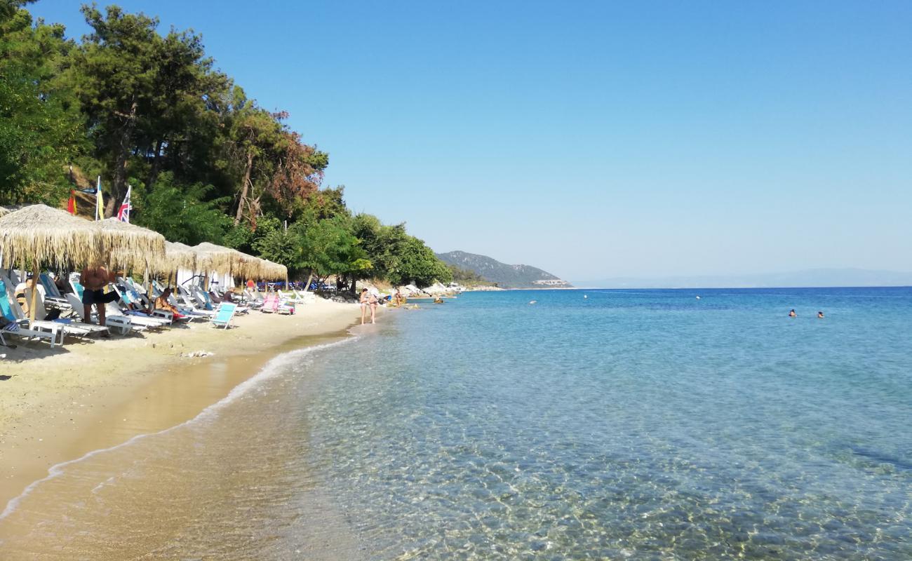 Tarsanas beach'in fotoğrafı beyaz kum yüzey ile