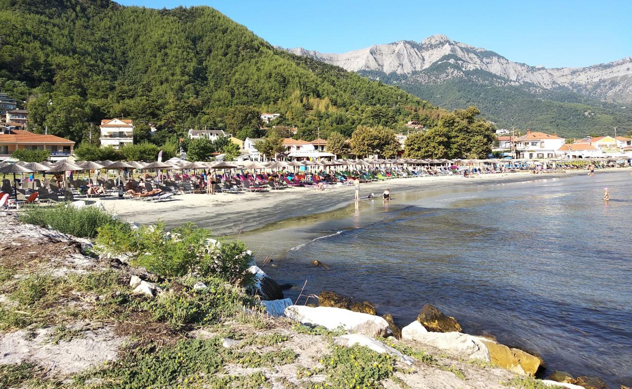 Skala Potamias'in fotoğrafı parlak ince kum yüzey ile