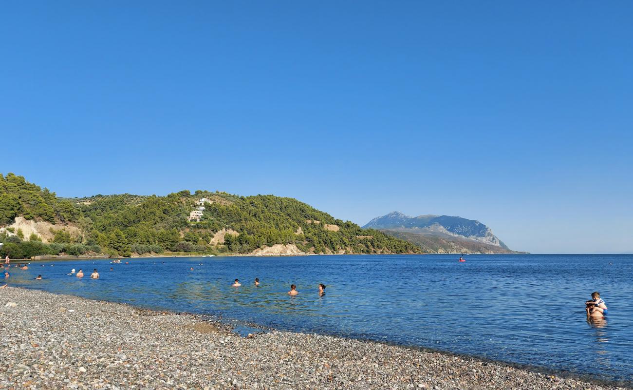 Koxyli beach'in fotoğrafı gri ince çakıl taş yüzey ile