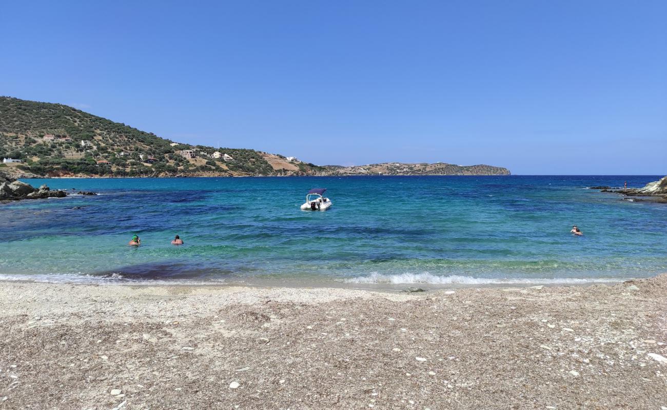 Liani Ammos 2 beach'in fotoğrafı bej kabuklu kum yüzey ile