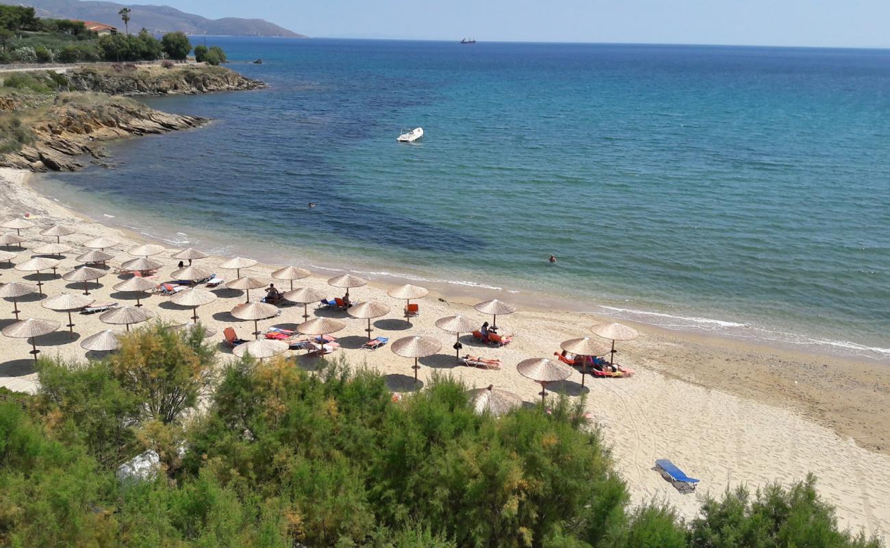 Psili Ammos'in fotoğrafı açık bej kum yüzey ile