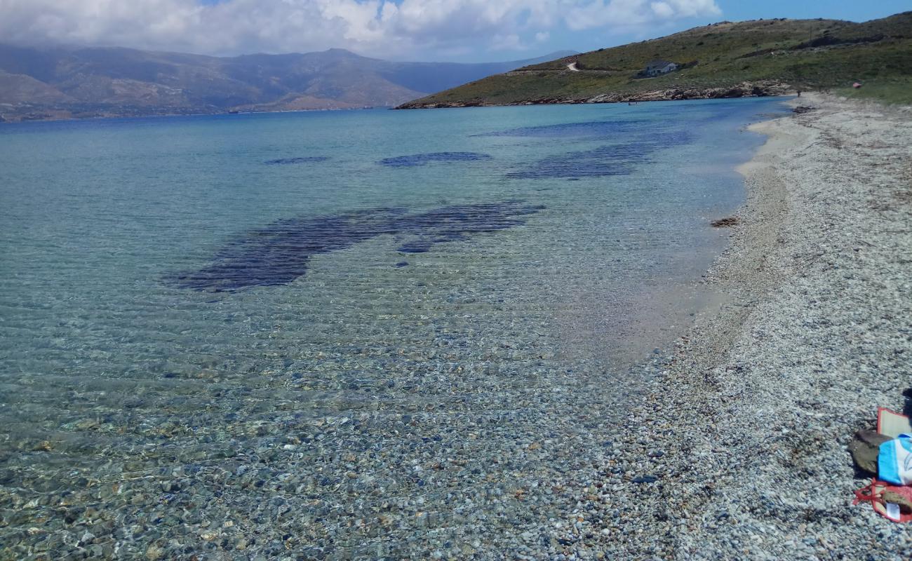 Katsouli secret beach'in fotoğrafı açık bej kum yüzey ile