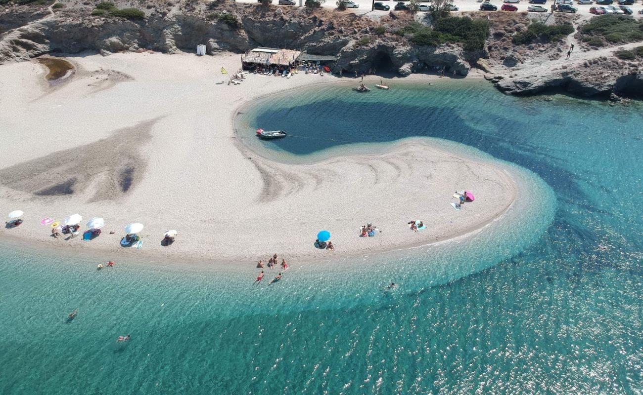 Great sand beach'in fotoğrafı açık bej kum yüzey ile