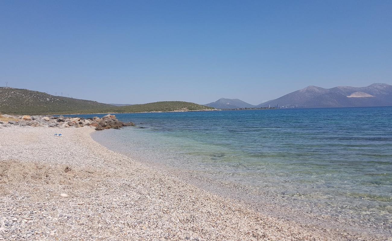 Thalassa beach'in fotoğrafı hafif ince çakıl taş yüzey ile