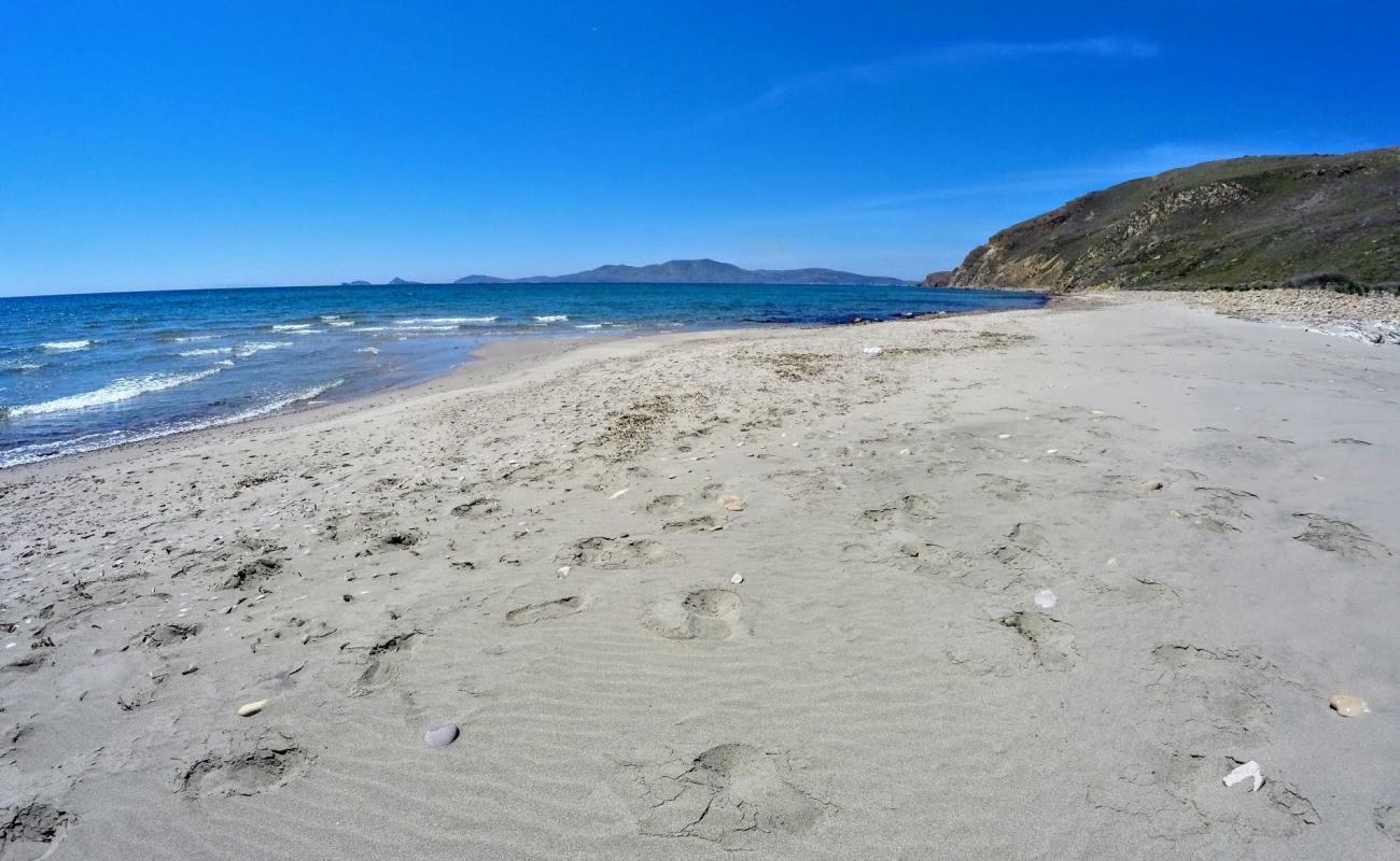 Paralia Skidi'in fotoğrafı açık bej kum yüzey ile