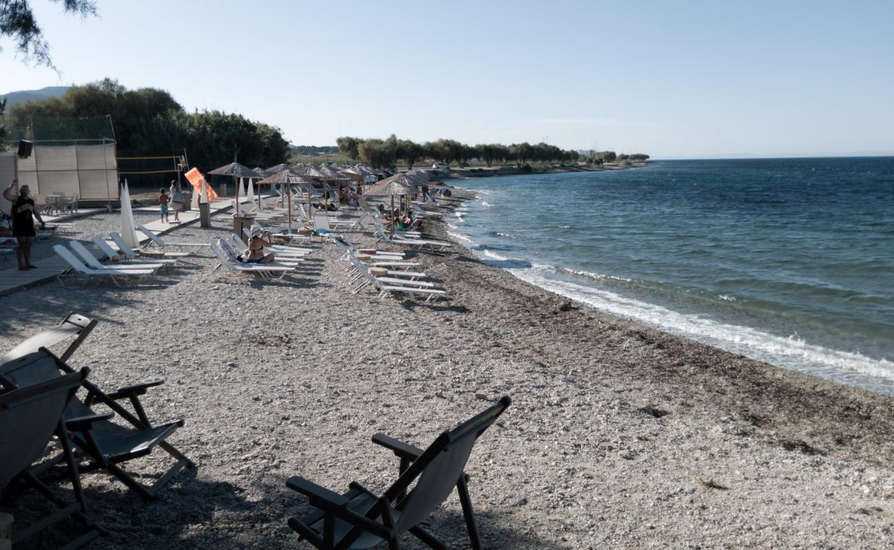 Akra Agrelios II'in fotoğrafı bej kum ve çakıl yüzey ile
