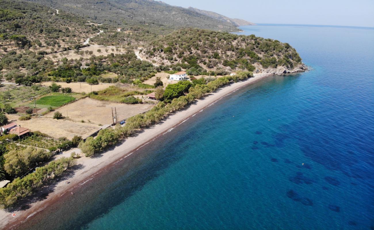 Paralia Kagia'in fotoğrafı bej çakıl yüzey ile