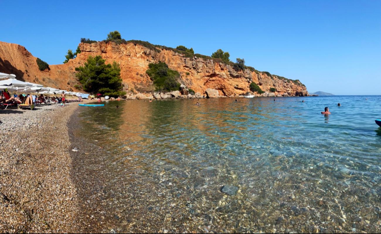 Kokkinokastro beach'in fotoğrafı siyah kum ve çakıl yüzey ile