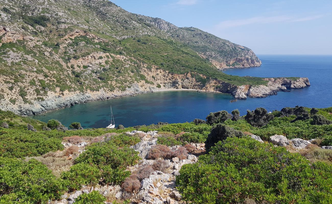 Kyra Panagia'in fotoğrafı taşlı kum yüzey ile