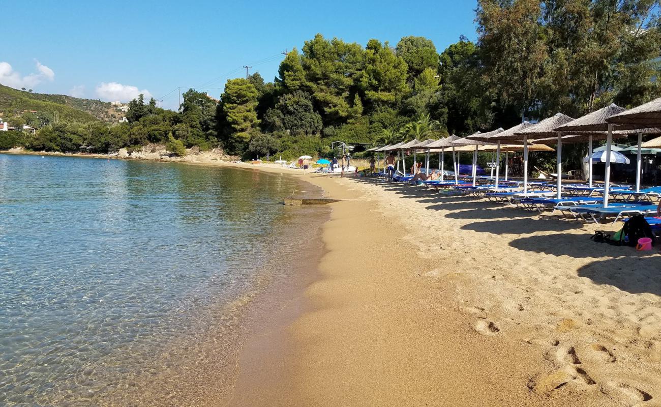 Kolios beach'in fotoğrafı parlak kum yüzey ile