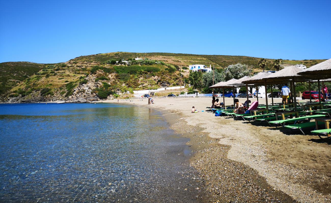 Acherounes beach'in fotoğrafı bej kum ve çakıl yüzey ile
