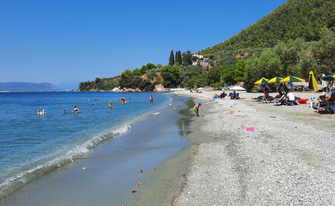 Ammos beach'in fotoğrafı çakıl ile kum yüzey ile