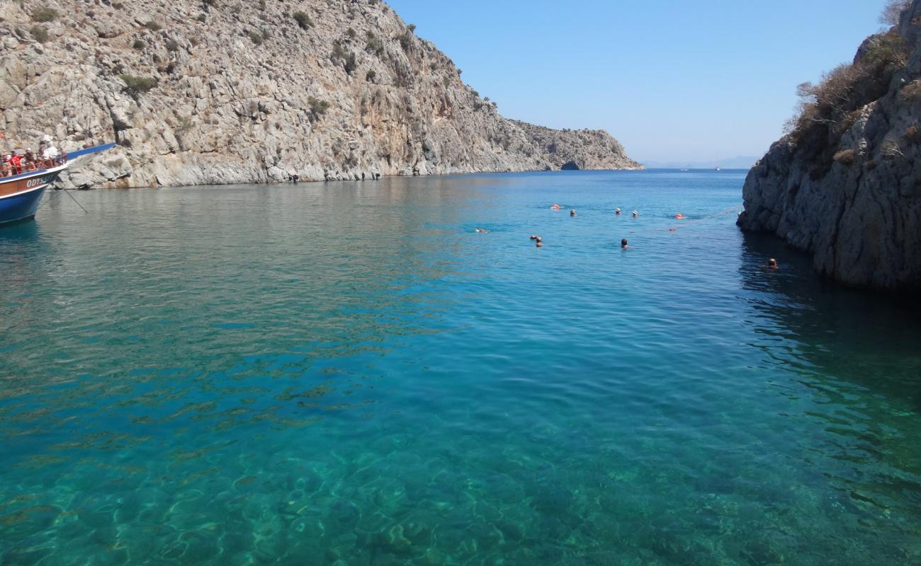 Paralia Vathi II'in fotoğrafı gri kum ve çakıllar yüzey ile