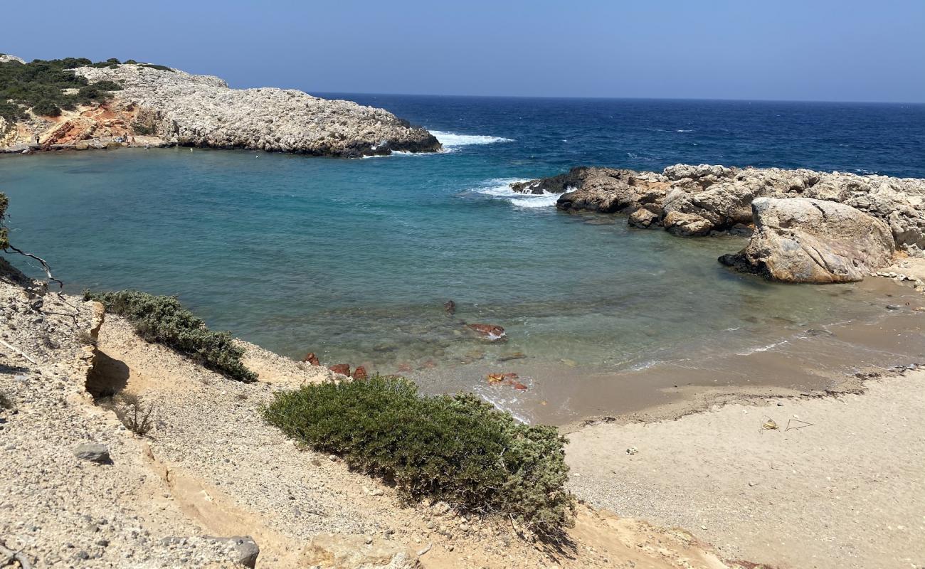 Limnionas beach II'in fotoğrafı bej kum ve kayalar yüzey ile