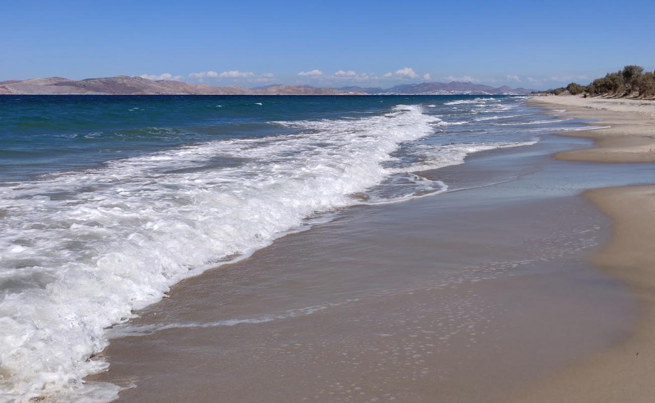 Marmari wild beach'in fotoğrafı gri kum yüzey ile