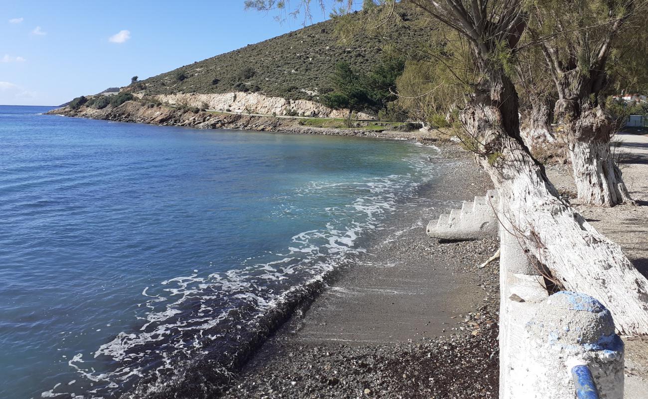 Tis Popis beach'in fotoğrafı taşlı kum yüzey ile