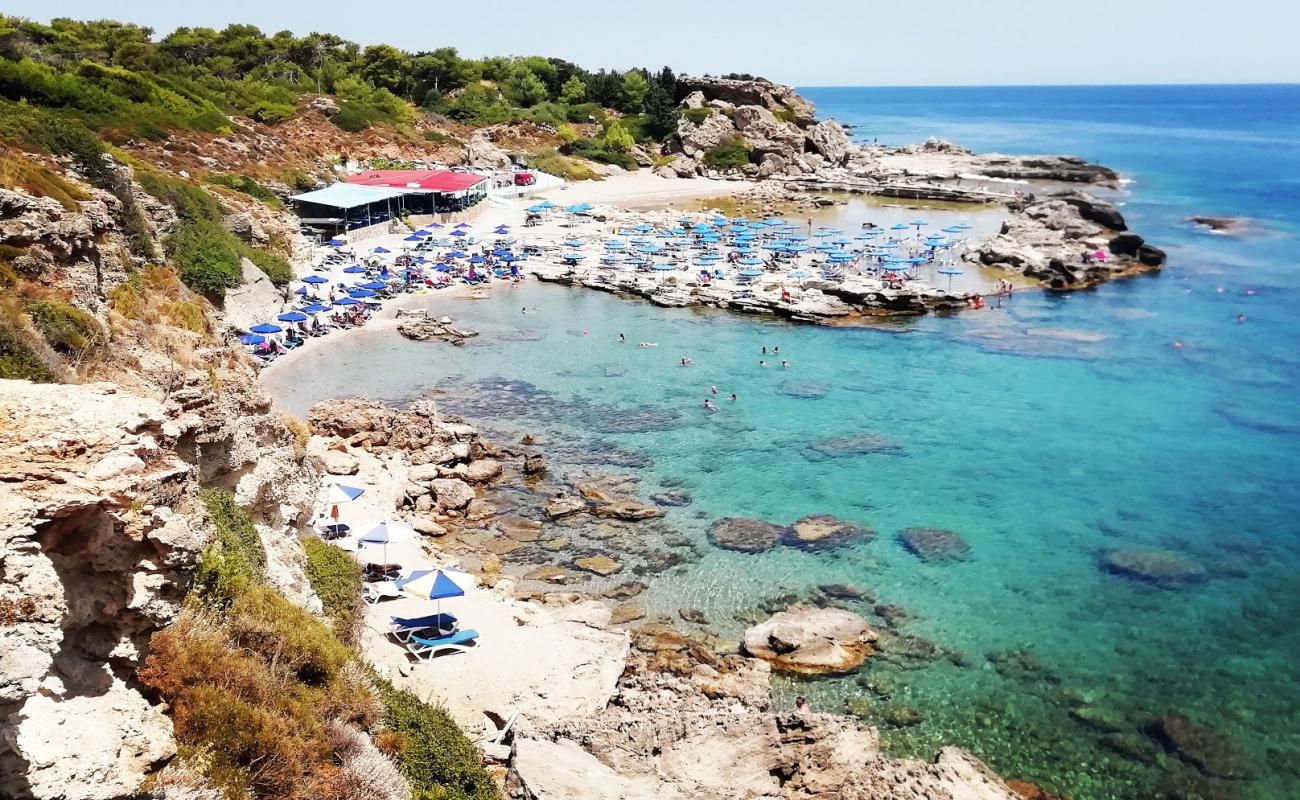 Tassos Beach'in fotoğrafı kayalık arazi yüzey ile