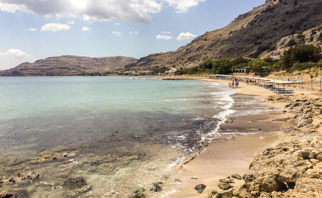 Plakia Plajı'in fotoğrafı parlak kum yüzey ile