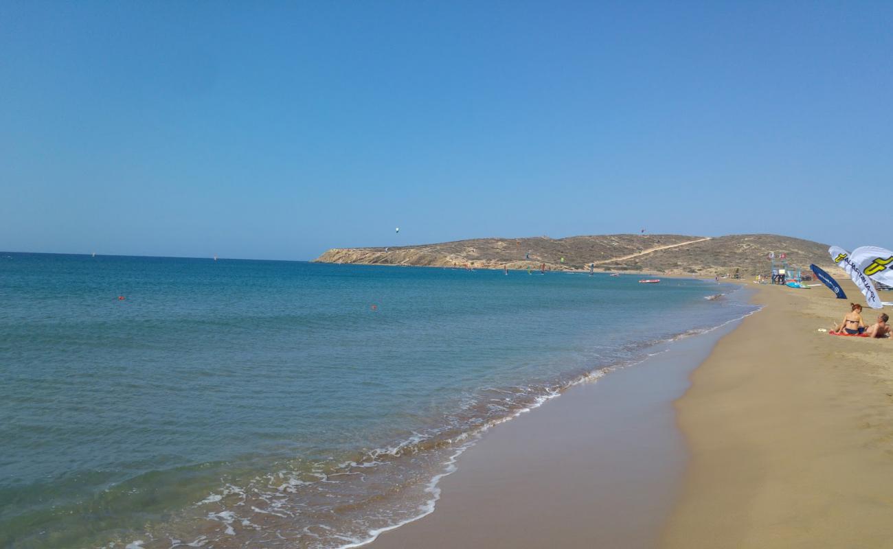 Prasonisi Beach'in fotoğrafı kahverengi kum yüzey ile