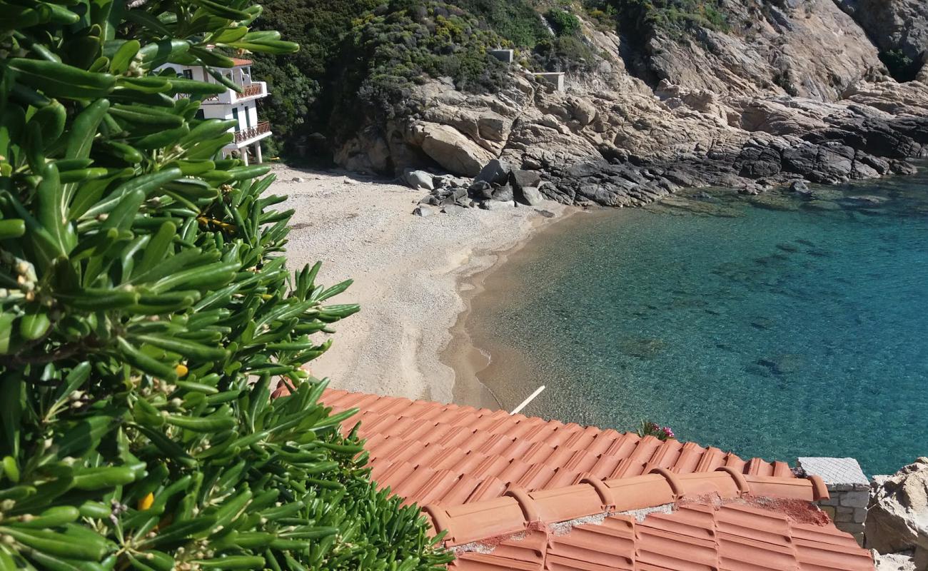 Paralia Nanouras'in fotoğrafı bej kum ve çakıl yüzey ile