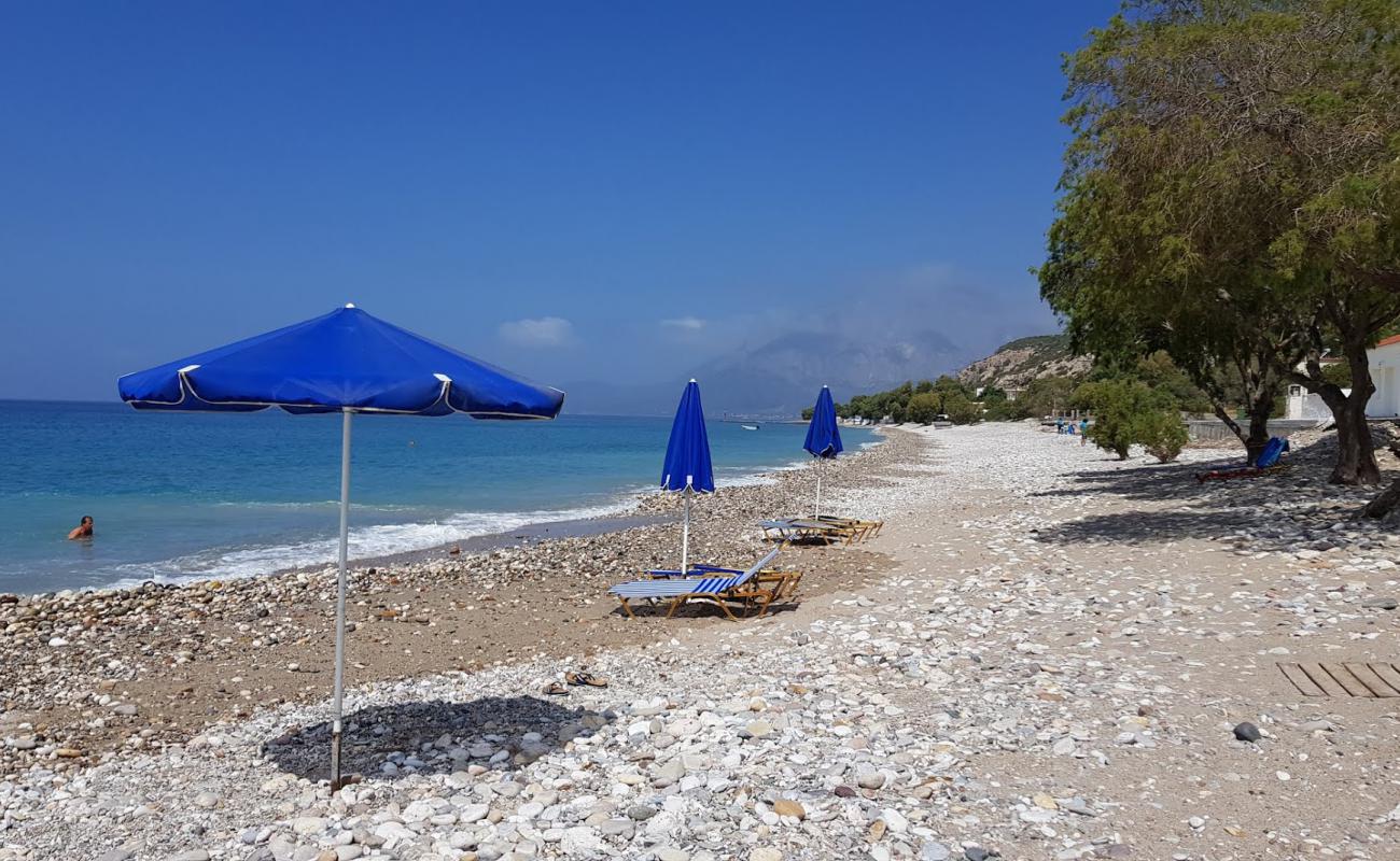 Balos beach'in fotoğrafı çakıl ile kum yüzey ile