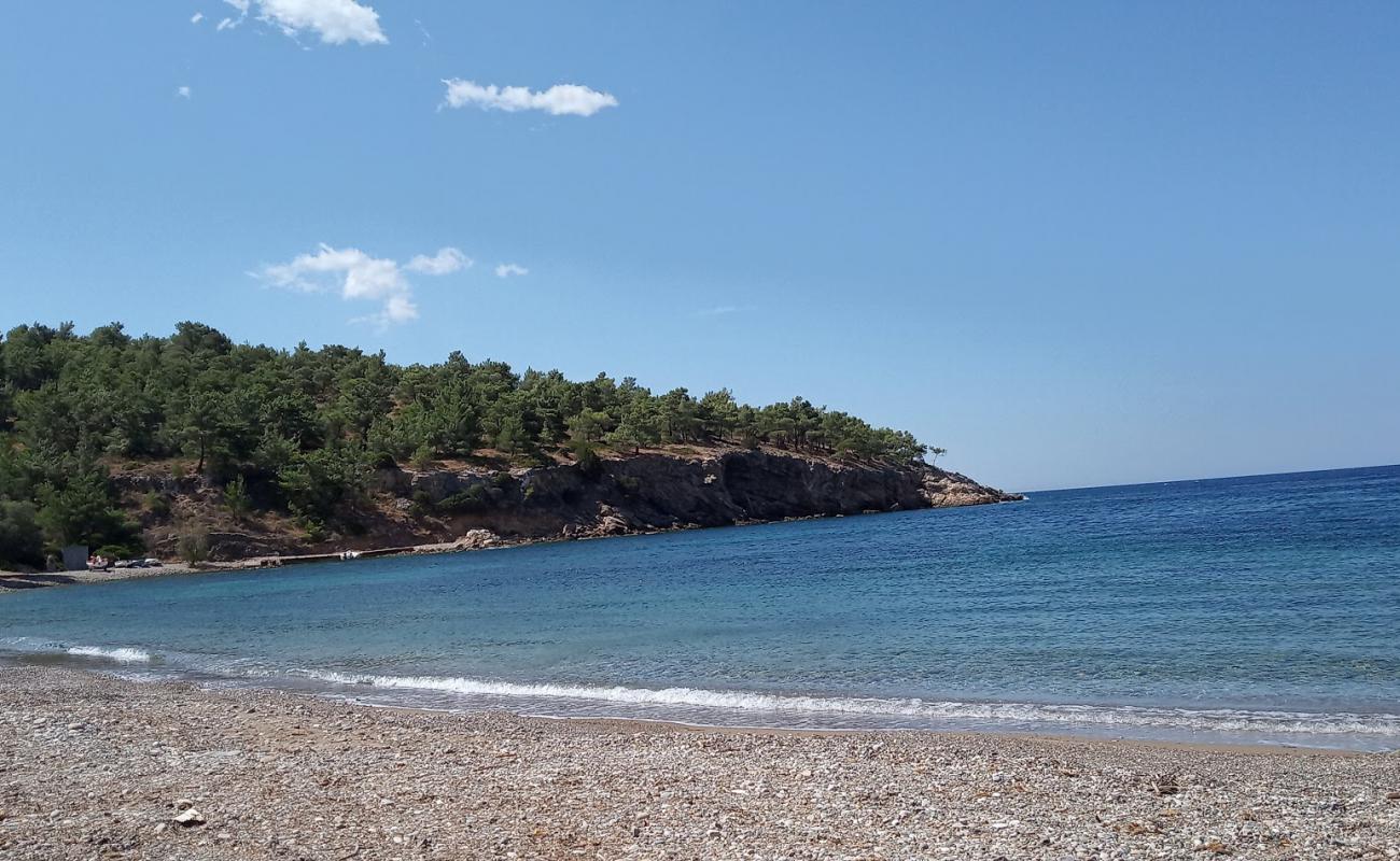 Paralia Metochi'in fotoğrafı hafif çakıl yüzey ile