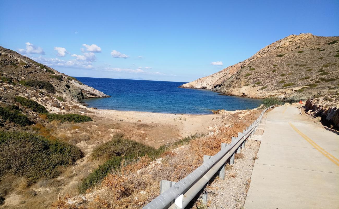 Almyros beach'in fotoğrafı parlak kum yüzey ile